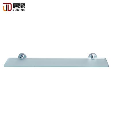 China Towel Bathroom Glass Accessory Durable Hotel Shelf Zinc Alloy And Glass Rack for sale