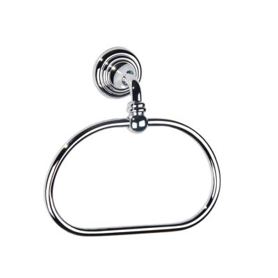 China Modern Classic Bathroom Bath Wall Mount Design Chrome Brass Towel Ring for sale