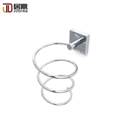 China High Quality Custom Bathroom Chrome Hair Dryer Holder Wall Mounted Stand Viable for sale