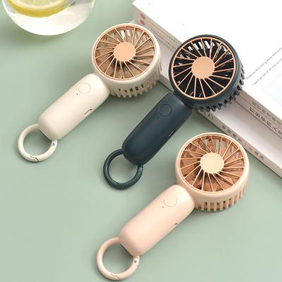 China Hot Selling Mini Car USB Pocket Fan Rechargeable Table Carabiner Portable Personal Cooling Handheld Fan for sale