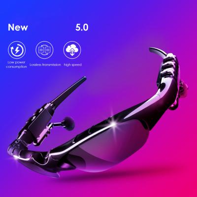 China Black Osteoconductivity Technology 2 in 1 Design Bone Conduction Earphone with Sunglasses Design Earphone Smart Audio Sunglasses for sale