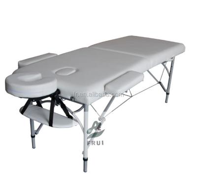 China Portable Foldable Bed Bed Aluminum Massage Table Acupuncture Massage Table for sale