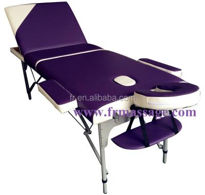 China Portable Aluminum Massage Table 3 Times Beauty Bed Therapy Waxing Home Care Massage Table for sale