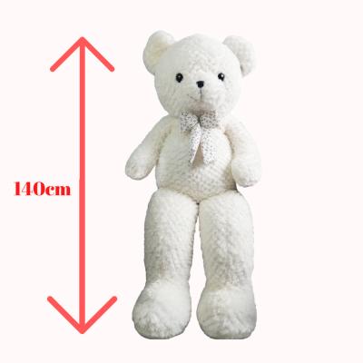 China Plush Ready To Ship Big Bear Stuffed Toys 140cm Giant Teddy Bear Toy for sale