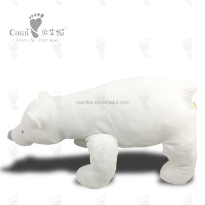 China AZO Free Wholesale OEM ODM Cartoon Polar Bear Toys Polar Bear Pillow EN71 PP Cotton Stuffed Filled Custom Plush Polar Bear Toy for sale