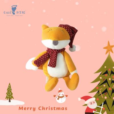 China EN71 Lovely Stuffed Plush Toy Christmas Plush Christmas Stuffed Azo Free Super Soft Fox Toy for sale