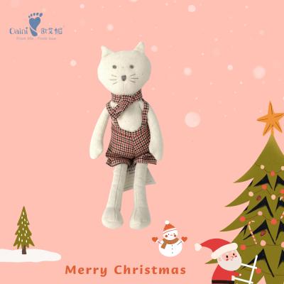 China New OEM ODM Christmas Gifts Kids Toys Azo Free Cute Creative Cute Cat EN71 Christmas Canvas Soft Stuffed Toys for sale