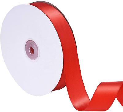 China PANO Viable 25mm 100% Polyester Custom Silk Single Face Satin Ribbons Double Faced For Gift Wrapping for sale