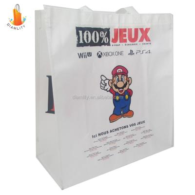 China Factory Recyclable Custom Large Reusable Cheap Non Woven Fabric Tote Bag for sale