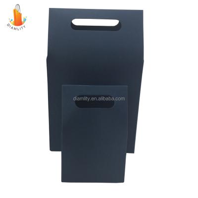 China Custom Luxury Design BIODEGRADABLE Logo Blue Shopping Mall Carrier Gift Shopping Paper Bags With Handles OEM for sale