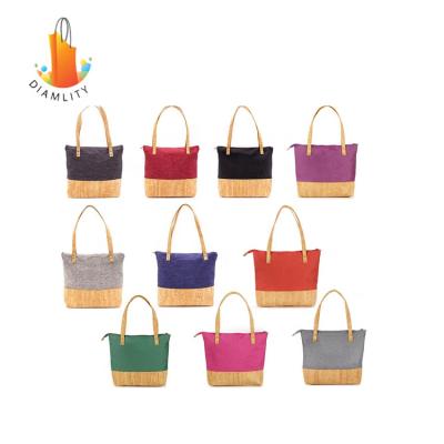 China Fashion Waterproof Canvas Cork Shopping Bags for sale