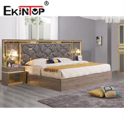 China Hot Sale New Design Storage Ekintop Leather King Size Tatami Bed Set for sale