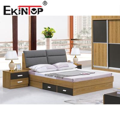 China Ekintop Wholesale Hot Selling Bed Room Furniture Customized Modern Queen Platform Bed for sale