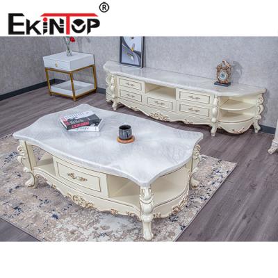 China New Design Free Sample Adjustable Coffee Table White Marble Stone Coffee Table (Other) for sale