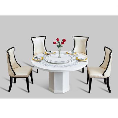 China Luxury Round Dining Table And Chair (Others) New Adjustable Ekintop Design for sale