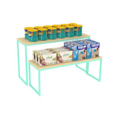 China Maternal and Child Supplies Shelf Made in China Best High Quality Wooden Retail Display Shelves V-36 for sale