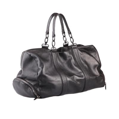 China Guangzhou Hot Selling Vintage 5857-2 Wholesale Genuine Leather Duffel Travel Bag For Woman And Men for sale