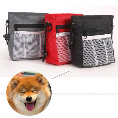 China JZB025 Breathable 3 Ways To Carry Drawstring Belt Dog Poop Mesh Storage Bag Walking Pouch Bags Support For Walking for sale