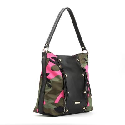 China Hot Selling Fashion 6566 Custom Design Camouflage Waterproof Bag Nylon Hobo Bag For Ladies Women Casual Bag for sale