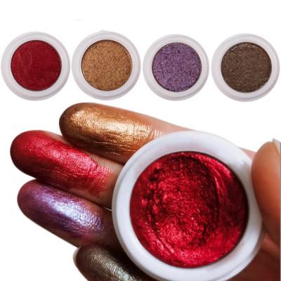 China Waterproof No Brand Vegan Makeup Glitter Eyeshadow Glow Jelly Highlighter Chameleon Pigment Shimmer Cream Eyeshadow for sale