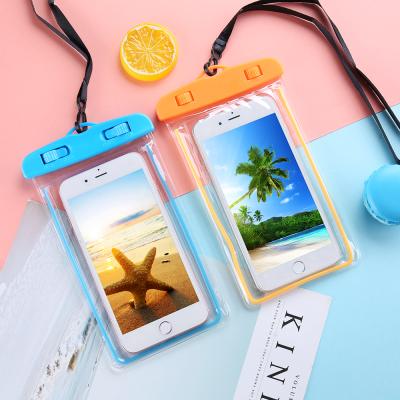 China Free Swimming Boarding 1 Sample OK Case Cover Cell Phone Underwater Dry Pouch Swimming Cell Phone Waterproof Bag for sale