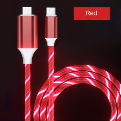 China Five Core 1 Sample OK Wholesale New Led Light Type-C Bursting Fast Charging Cable Mobile Phone Usb Cable Charger Data Cable Fast Line for sale