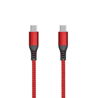 China Type-C To Type-C Fast Charging Type C Data Cable 1 Sample OK FLOVEME Cable Fast Charging 3A Nylon Braided Type C To Type C Cable 60W Output palladium fast charging cable for sale