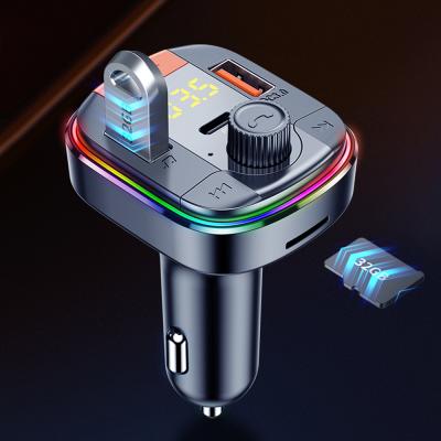 China BT5.0 Sample OK Wholesale Smartphone Charger Car Kit FM Transmitter Car MP3 Player QC3.0 Palladium Car Phone Charger 1 for sale