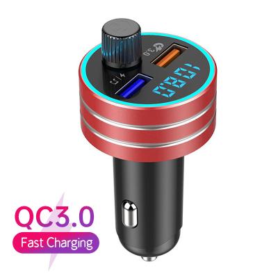 China Free FM Transmitter Car MP3 Player Shipping 1 Sample OK MP3 Player QC3.0 Dual USB Car Phone Charger Multifunctional Portable Fast Charger FM Transmitter for sale