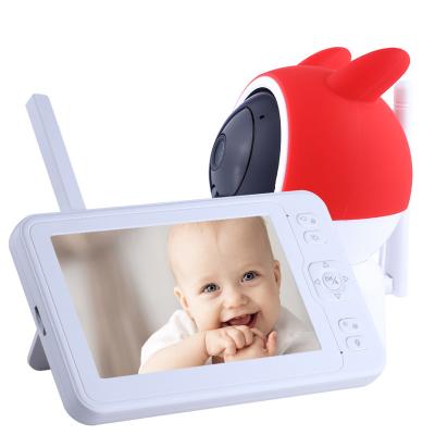 China PAN-TILT Radio CCTV 1080P Infrared Security Mini Video Camera 5 Inch Long Range Video Baby Monitor Two Way Audio Baby Monitor for sale