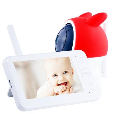 China 5.0 Inch PAN-TILT 1080P Show Crying Baby Monitor Digital Sensing Baby Monitor Wholesale Wireless Home Security PTZ Monitor Wifi for sale