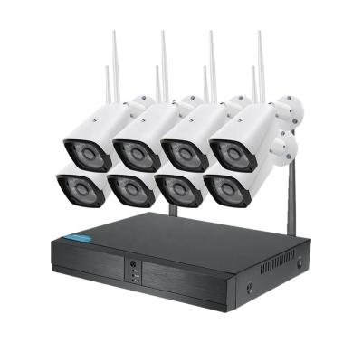 China 1080p NIGHT VISION CCTV System 8 Channel WIFI Nvr Kit HD Double Antenna Signal Range 100 Meters Wireless Surveillance System CCTV for sale