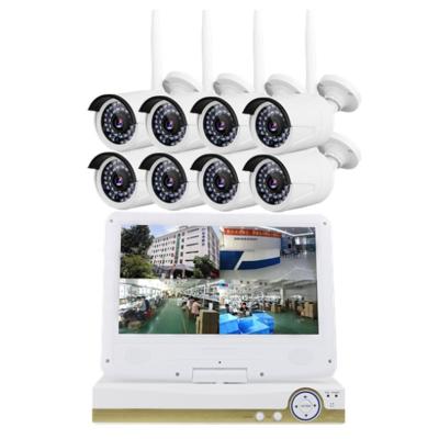 China IP66 waterproof/1MP 2MP kit 1MP 2MP security camera wireless nvr wifi surveillance home cctv home night vision 8CH wireless indoor outdoor night vision IR for sale