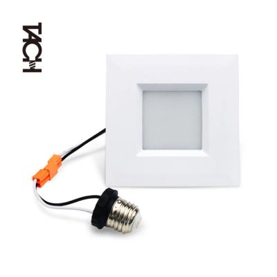 China Office 4 Inch 10W 750lm Lumen Led Square Retrofit Kit Recessed Downlight for sale