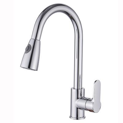 China Thermostatic Faucets Stainless Steel Pull Out Brass Kitchen Faucet Kitchen Fountains With Spray Head Kitchen for sale