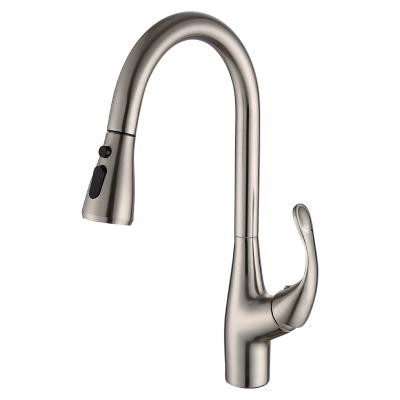 China Contemporary Faucet Gold Pull Down Modern Shower Rose Kitchen Faucet Single Brushed Stand Food Mixer Sprayer Vintage 304 for sale