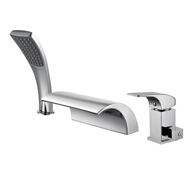 China Hot Selling Floor Stand Faucets And Tub Shower Cold Change Faucet With Hand for sale