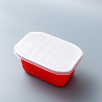 China Recyclable Custom Square Round Plastic Sushi Bento Boxes Food Lunch Container Eco - Friendly Microwavable for sale