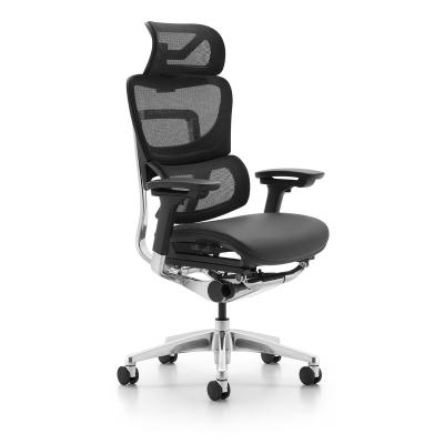 China Custom Luxury Office Chair Ergonomic Leather Comfortable Rotation Computer Chairs Leather Gaming Chair for sale