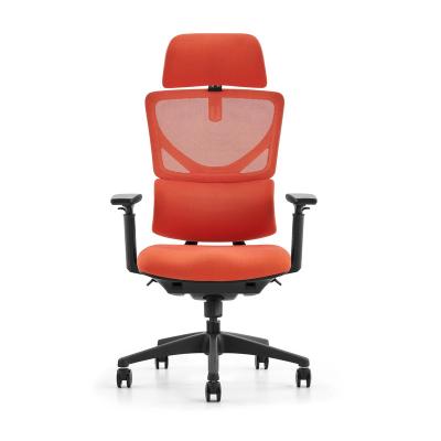 China Modern Comfortable Swivel Mesh Ergonomic Boss Office Chair High Back Rotation With Sliding Seating And 3D Armrest for sale