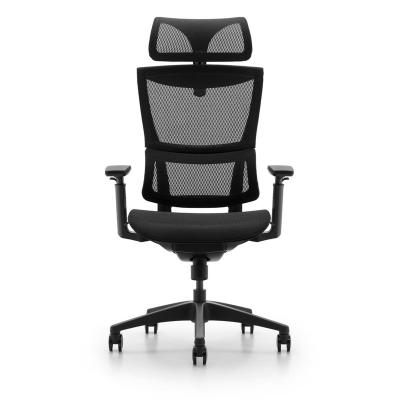 China Mesh Adjustable High Back Ergonomic Chair Modern Office Rotation Mesh Chair With Headrest for sale