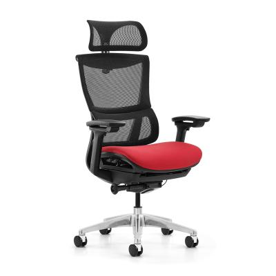 China Modern Design Mesh Office Chair With Armrest Cheap Ergonomic Home Office Rotation Task Chair With Fabric Seat Cover for sale