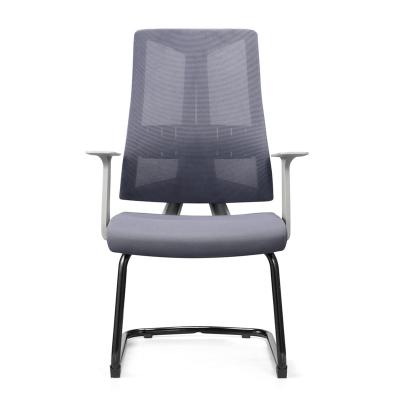 China Adjustable Side Guest Visitor Waiting Room Desk Chairs Mid Back Visitor Chair Without Wheels for sale