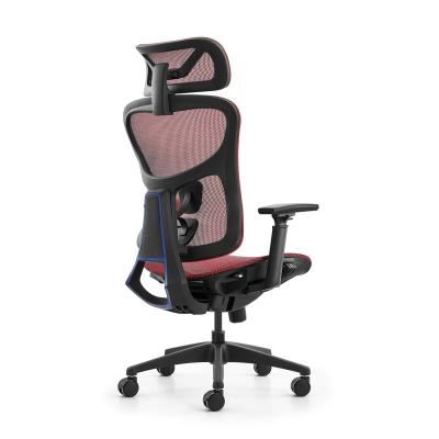 China 2020 Swivel Office Mesh Chair Revolving Ergonomic High Height Adjustable Office Chair Rotating Mesh Back for sale