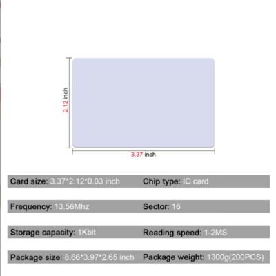 China White PVC SSource Factory ID CARD PVC ID 125khz13.56 kHz Hardware Low Frequency RF Intelligent Access Control for sale