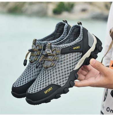 China Tactical Boots Summer Mesh Breathable Shoes Elderly Rise Soft Bottom Comfortable Walking Shoes for sale