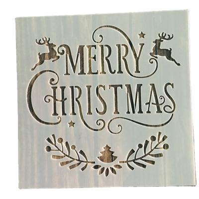 China Kids Drawing Christmas Stencils Template , Christmas Decoration DIY Craft Template Cookie Stencils for sale