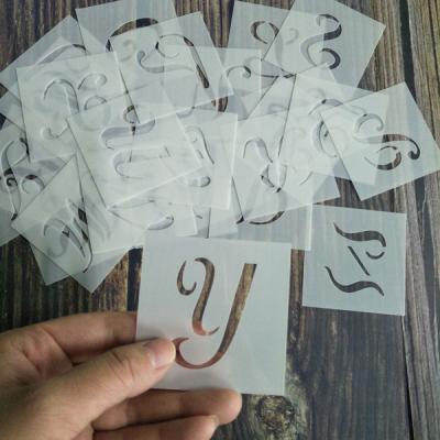 China Paint Letter and Number Stencils Plastic Alphabet Stencil Letter Stencils for sale