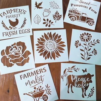 China Drawing blank stencil Mylar material stencils for painting - perfect for use with Cricut and silhouette machines for sale