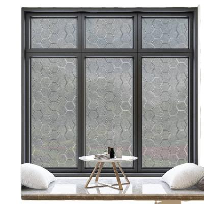 China Non Self Adhesive Static Cling Decorative Non Adhesive Window Film Vinyl Privacy Film Stained Glass Window Film For Bathroom Shower Door for sale